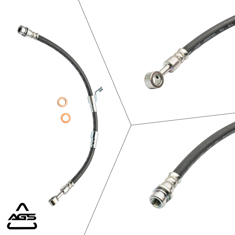 2006-2014 Hyundai Entourage, Kia Sedona Front Left Rubber Brake Hose | AGS-KT40632N