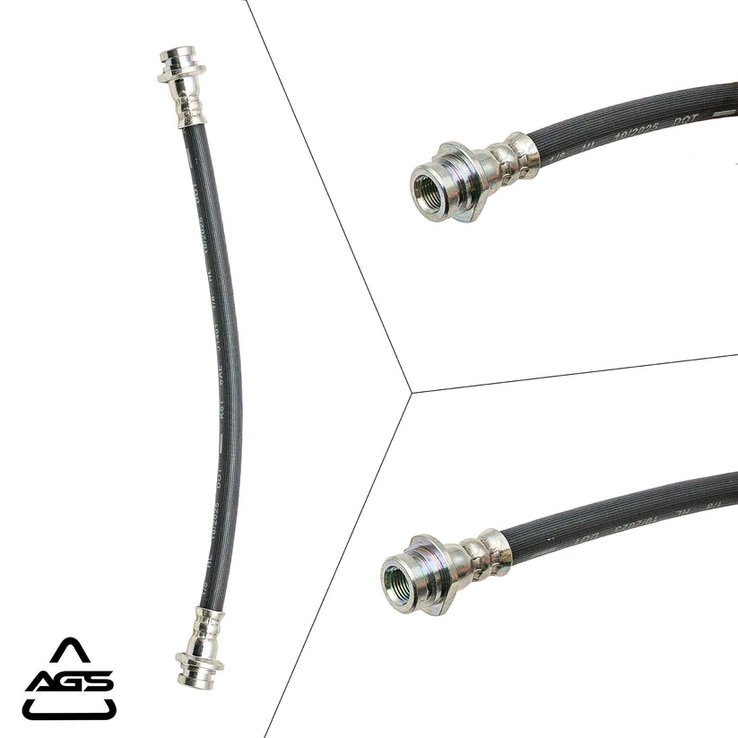 2011-2019 Nissan Cube, Nissan Sentra +2 More Rear Rubber Brake Hose | AGS-KT40826