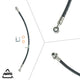2003-2007 Honda Accord Rear Left Rubber Brake Hose | AGS-KT40840