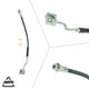 BrakeHose, Ford Bronco 1989-80, Ford F-100 1983-80, Ford F-150 1989-80, Ford F-250 1985-80, Ford F150 1989-85