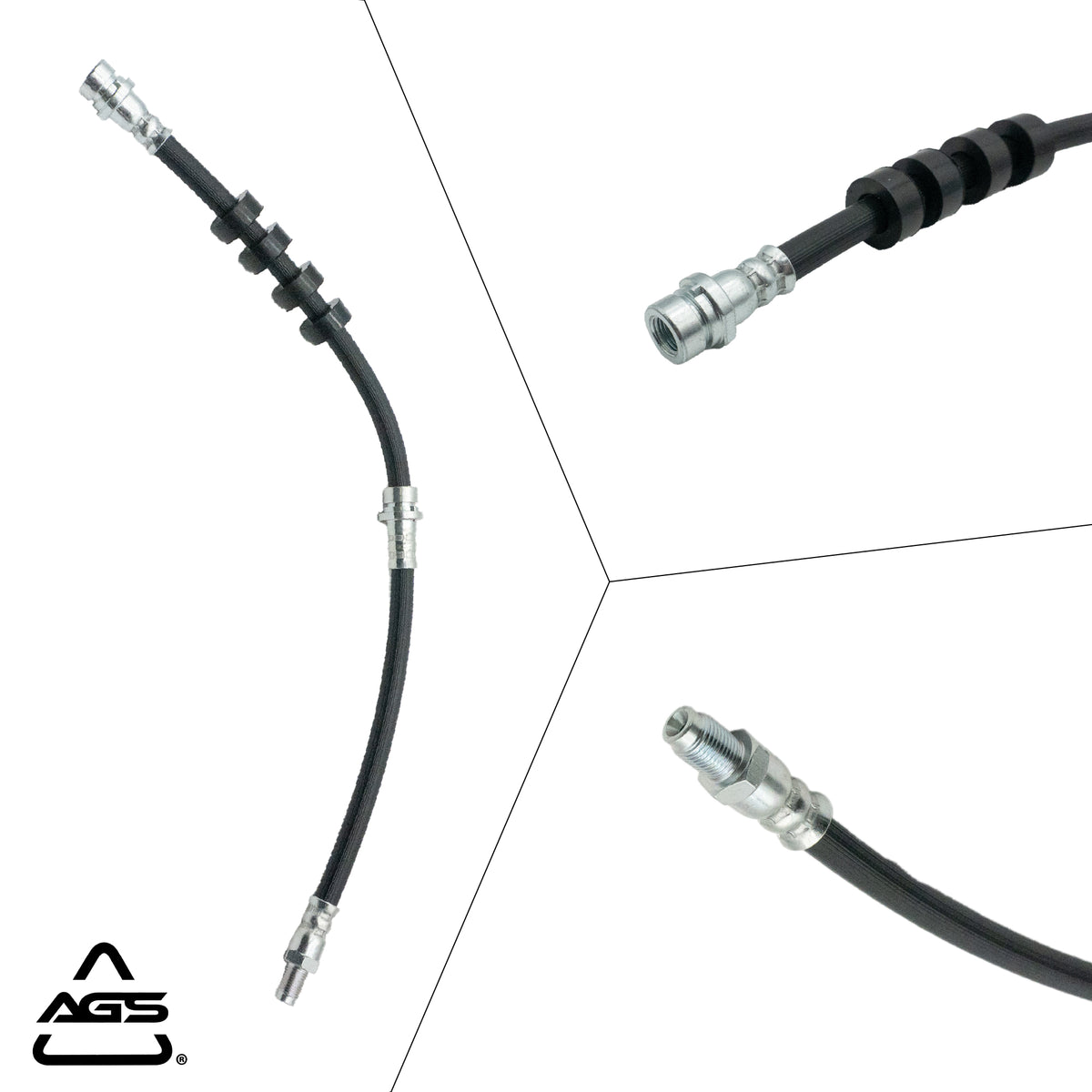 2008-2012 Ford Escape, Mazda Tribute +1 More Front Rubber Brake Hose | AGS-KT60101