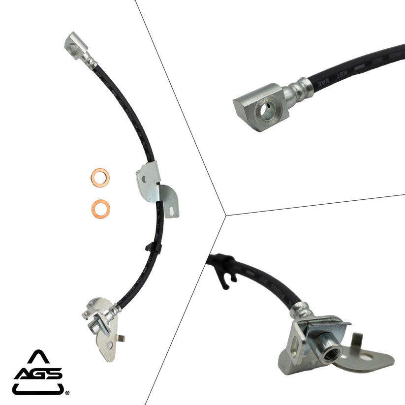 2010-2012 Ford F-150 & Lobo Front Left Rubber Brake Hose | AGS-KT60131