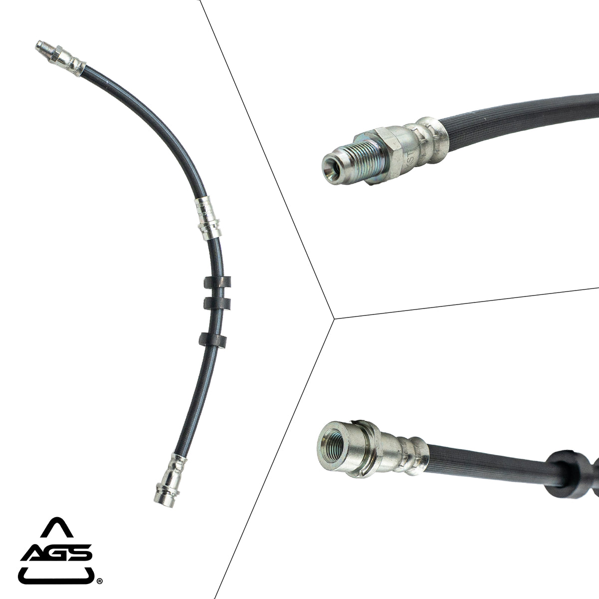 2001-2007 Ford Escape, Mazda Tribute +1 More Front Rubber Brake Hose | AGS-KT60226