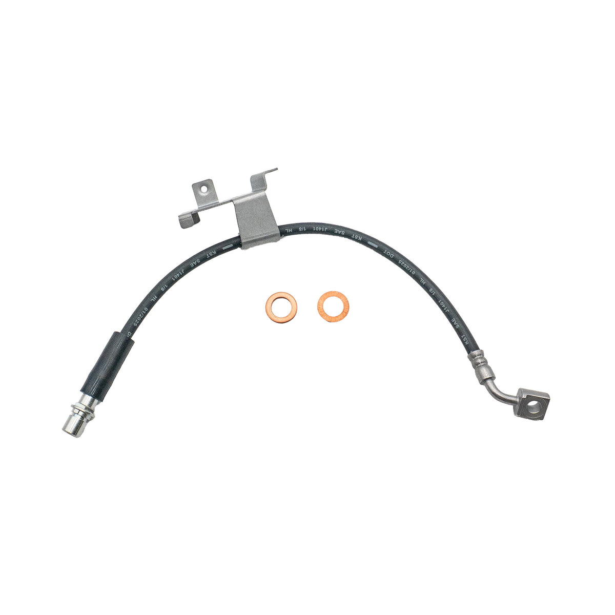 2007-2020 Multi-Vehicle Application Front Right Rubber Brake Hose | AGS-KT70184N