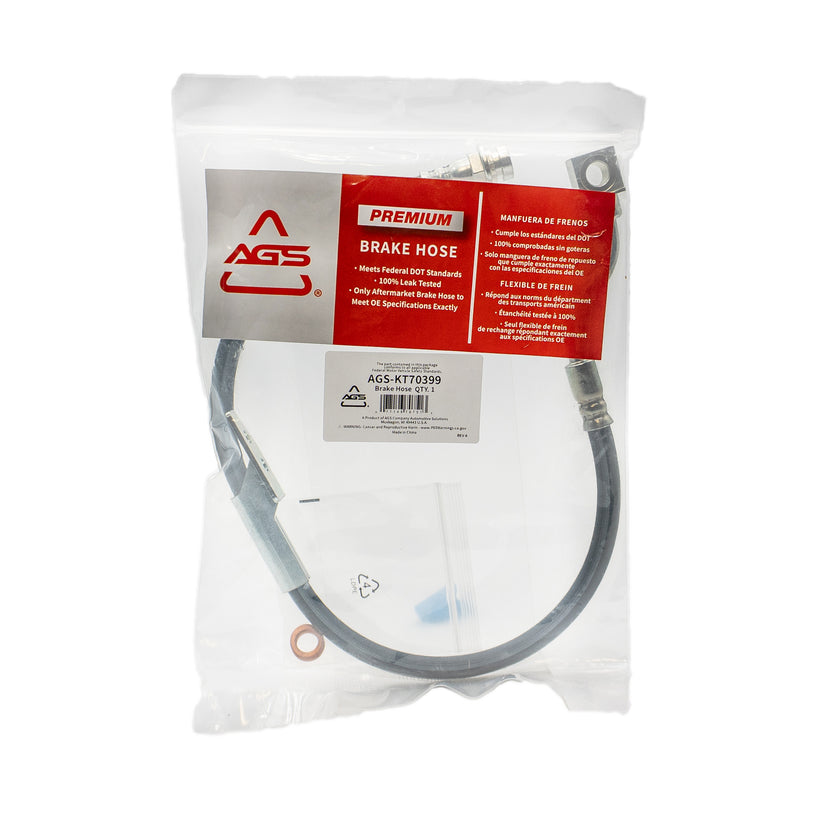 1988-2000 Multi-Vehicle Application Front Right Rubber Brake Hose | AGS-KT70399