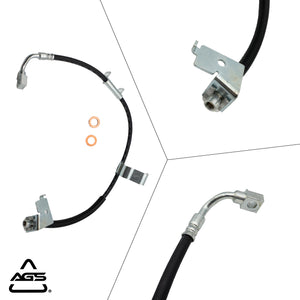 1999-2009 Multi-Vehicle Application Front Left Rubber Brake Hose | AGS-KT70442