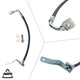 1999-2007 Chevrolet Silverado 1500, Chevrolet Silverado 1500 Classic +4 More Rear Right Rubber Brake Hose | AGS-KT70648