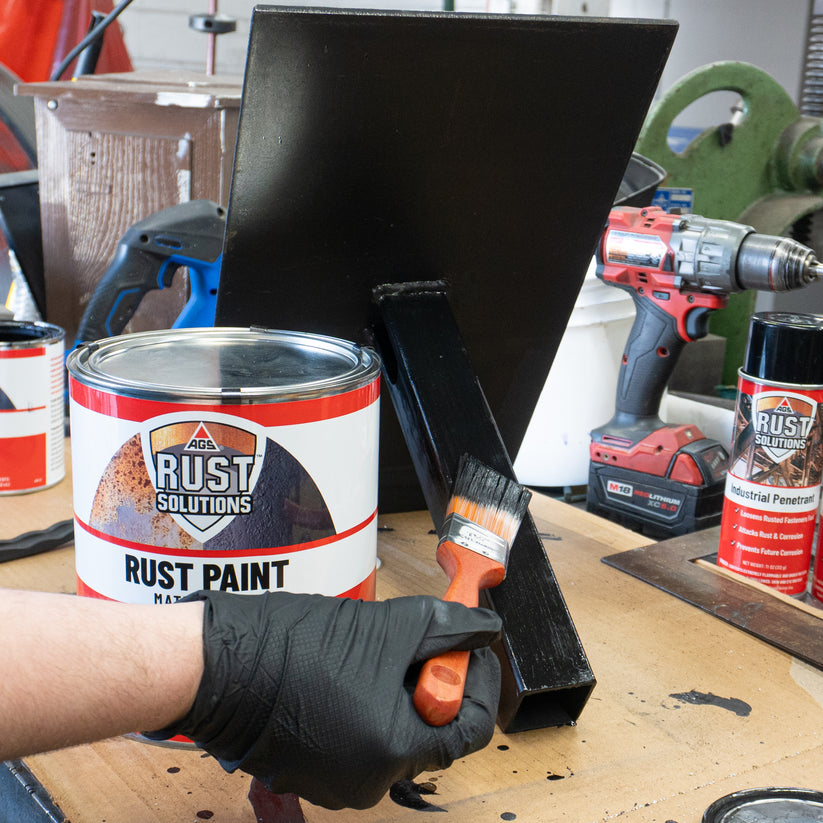 Matte Black Rust Paint - 1 Gallon