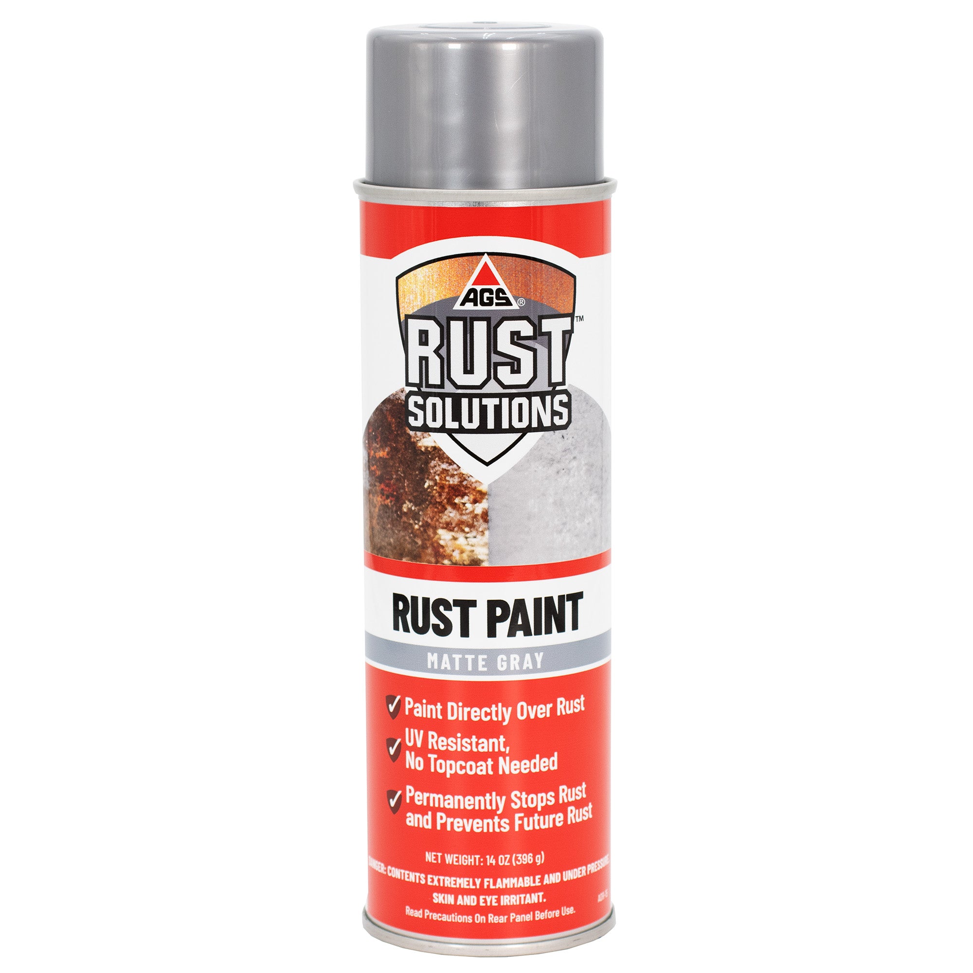 Matte Gray Rust Paint Aerosol 14oz. – AGS Company Automotive Solutions