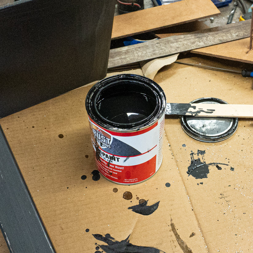 Matte Black Rust Paint, Quart