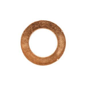 Copper Washers, 7/16" ID, 11/16" OD, Bag of 10