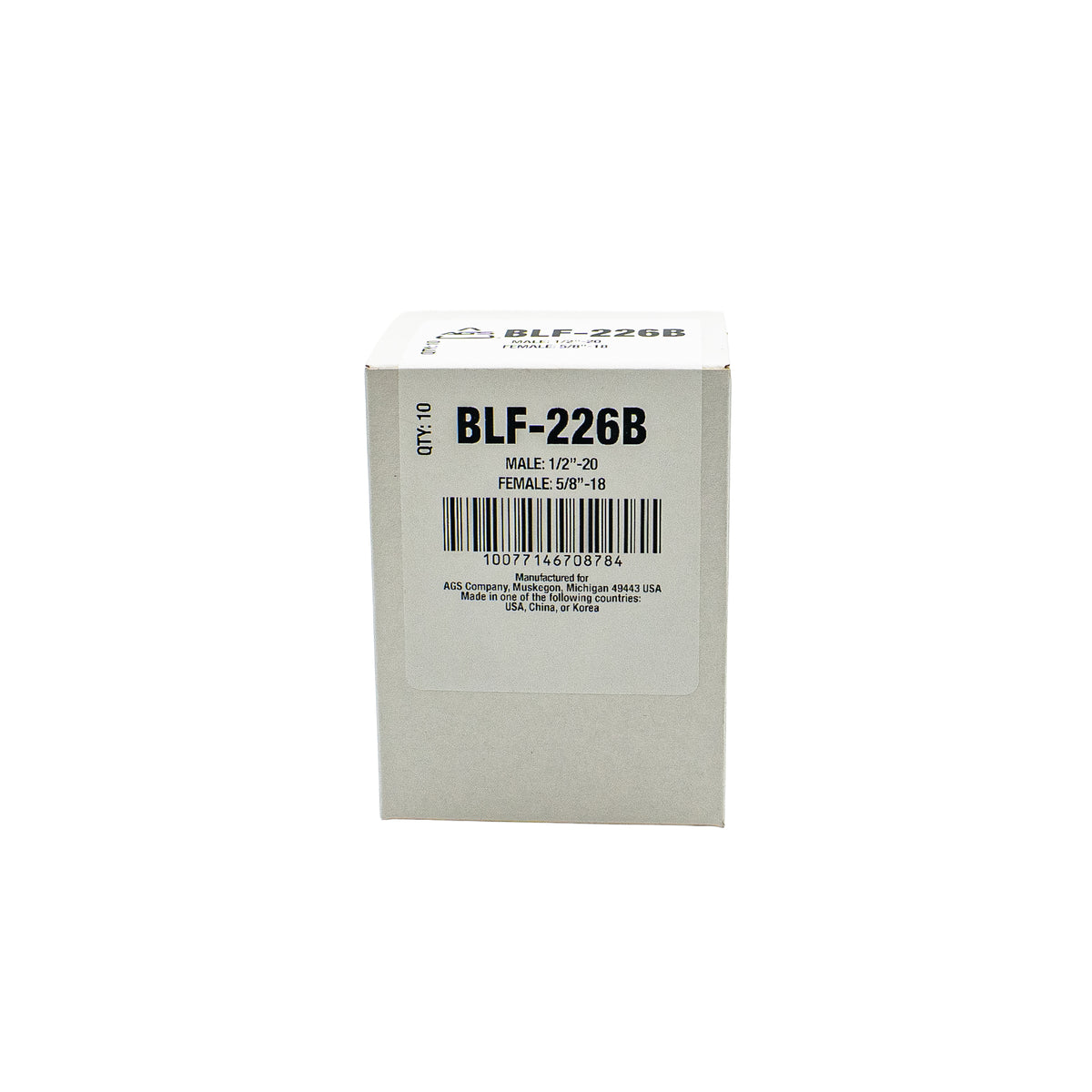 Brass Tube Nut, 1/2"-20 M to 5/8"-18 F, INV