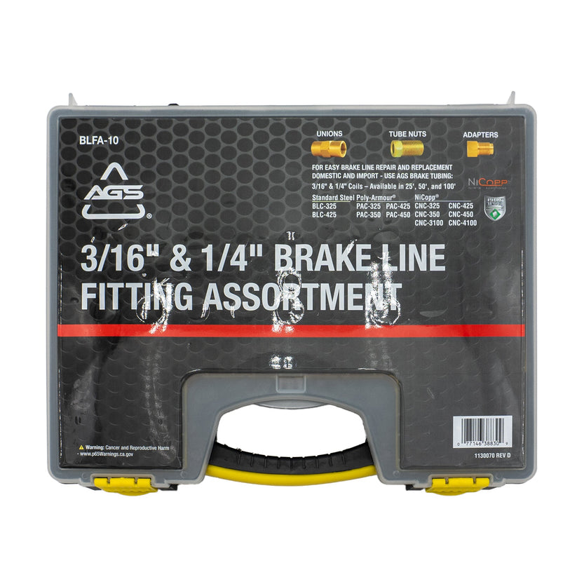 3/16 and 1/4 Tube Nut, Union, Adapter Fitting Assortment, 32 SKU