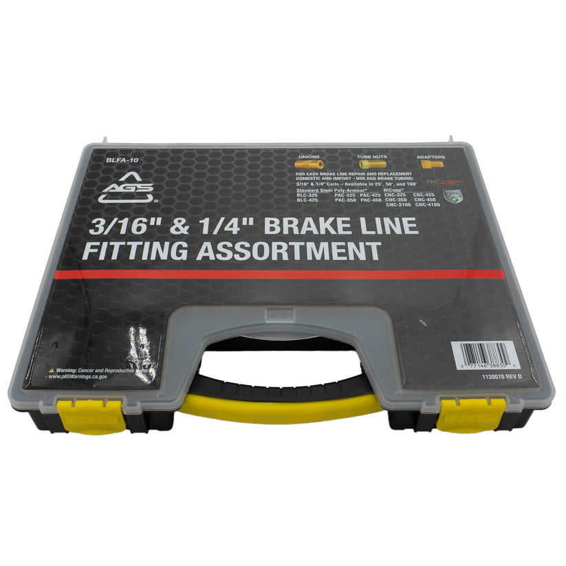 3/16 and 1/4 Tube Nut, Union, Adapter Fitting Assortment, 32 SKU