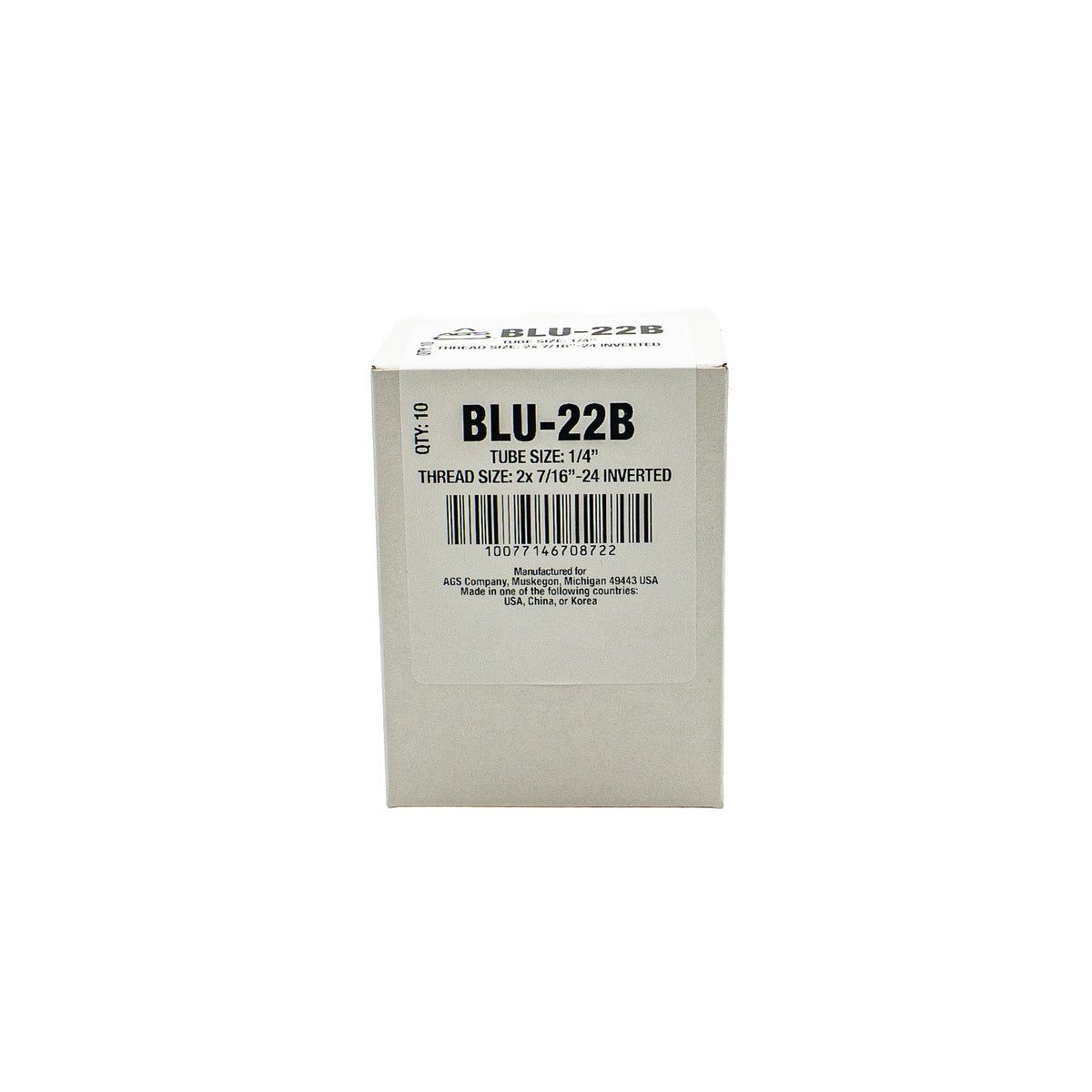 Steel Brake Line Union, Female 7/16-24, INV
