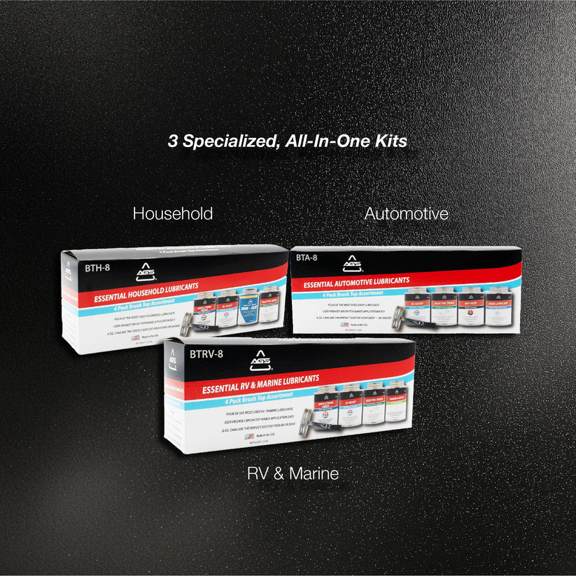 Brush Top Auto Shop Kit, 8 oz