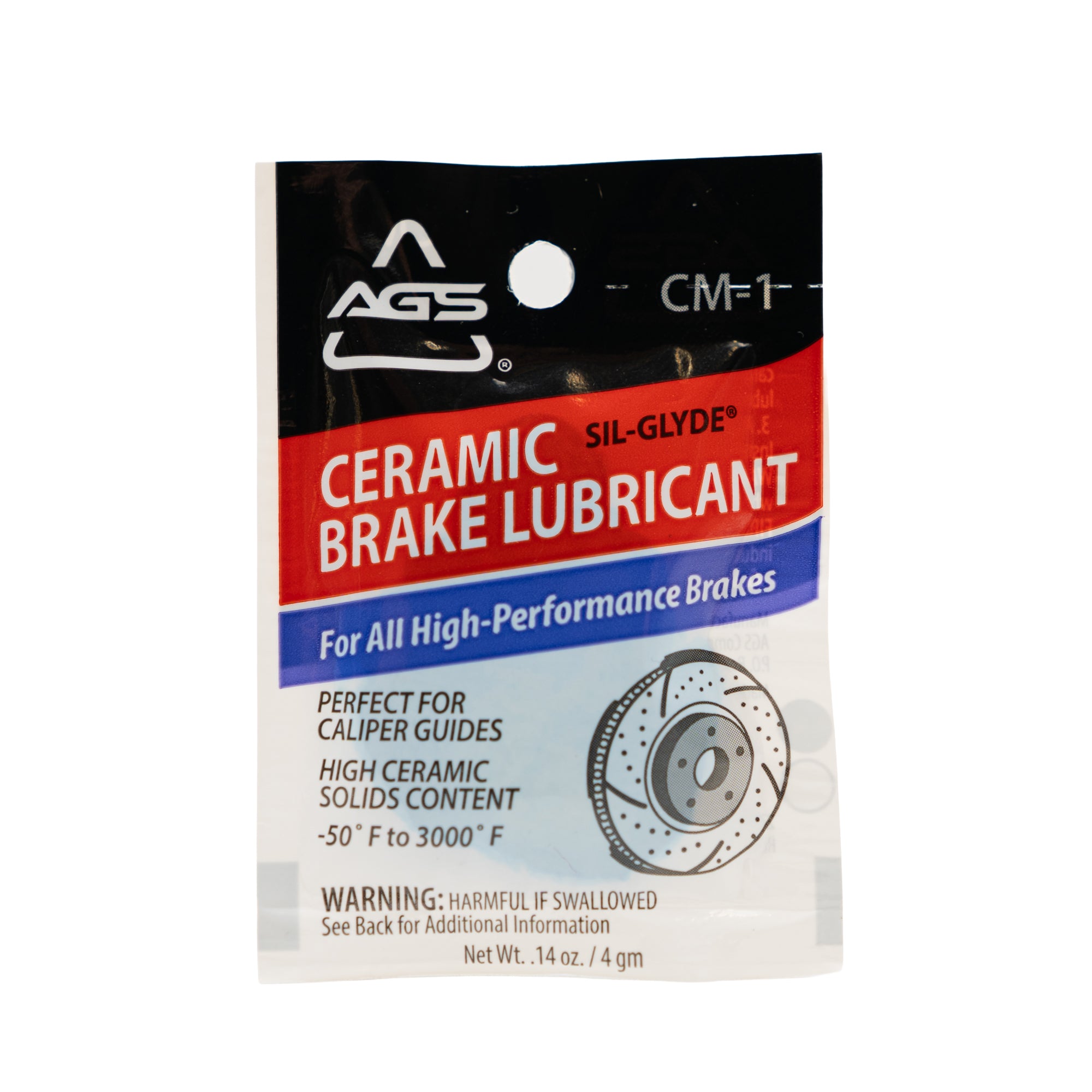 Cerami-Glyde Silicone Brake Lubricant, 4 gm Pouch Cerami-Glyde Silicone Brake Lubricant, 4 gm Pouch