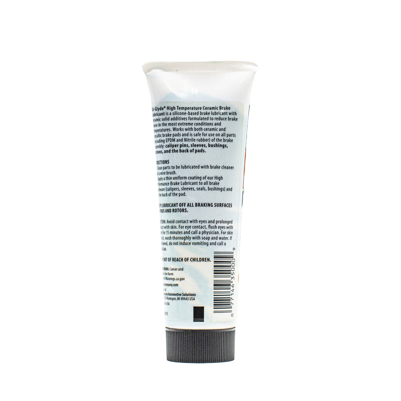 Cerami-Glyde Silicone Brake Lubricant, Tube, 4 oz