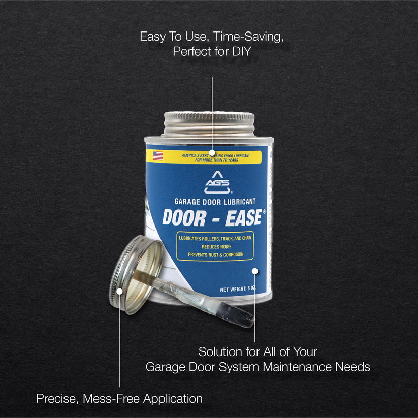 DOOR-EASE GARAGE DOOR LUBRICANT - 8OZ BRUSH TOP