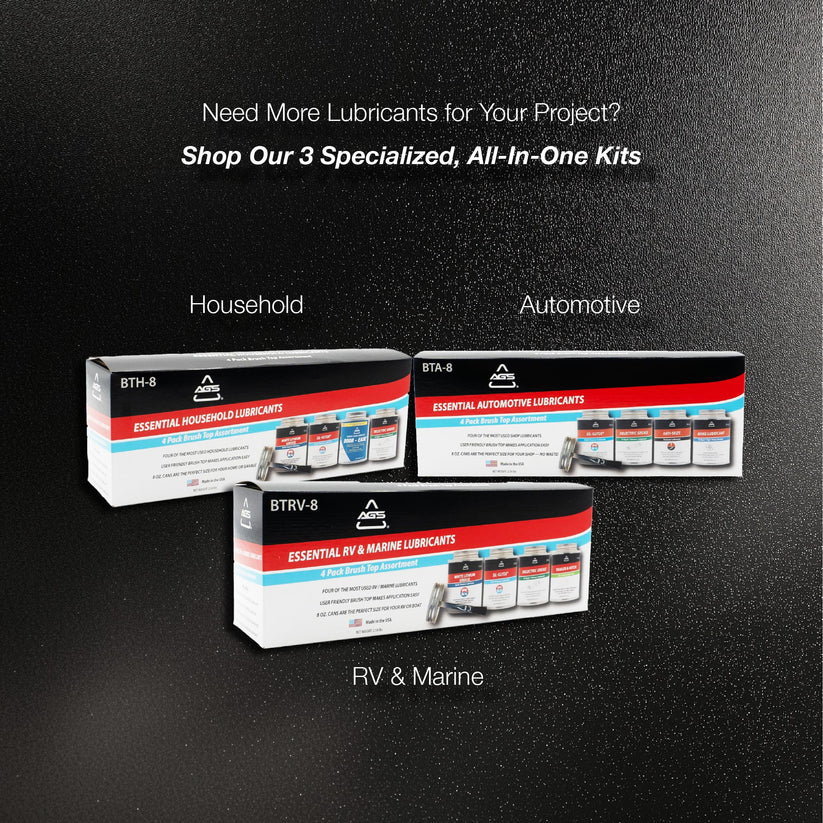 DOOR-EASE GARAGE DOOR LUBRICANT - 8OZ BRUSH TOP