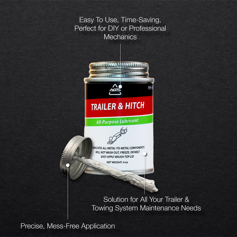 Trailer & Hitch Lubricant - 4oz Brush Top Can | AGS Trailer & Hitch Lubricant - 4oz Brush Top Can | AGS