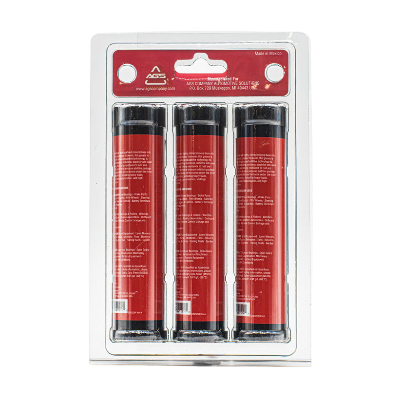 Red Grease, Tube, 3 oz, 3p