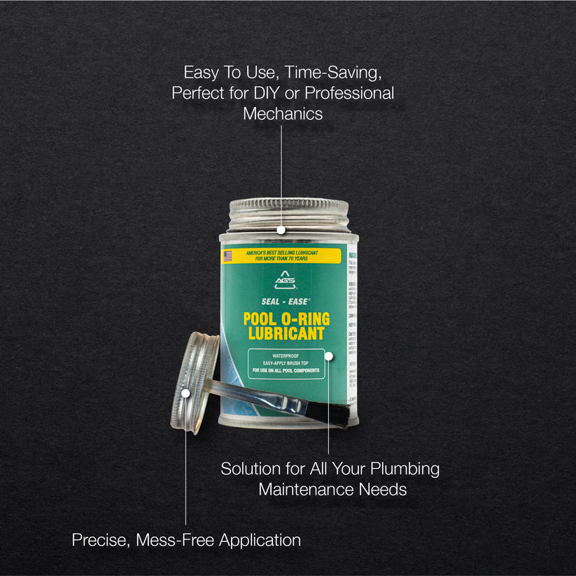 Seal Ease Pool Lubricant for O-rings- 4oz Brush Top