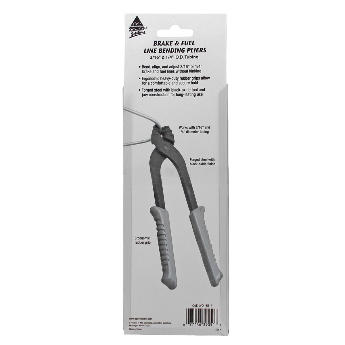 Brake & Fuel Line Bending Pliers - 3/16" & 1/4" O.D. Tubing