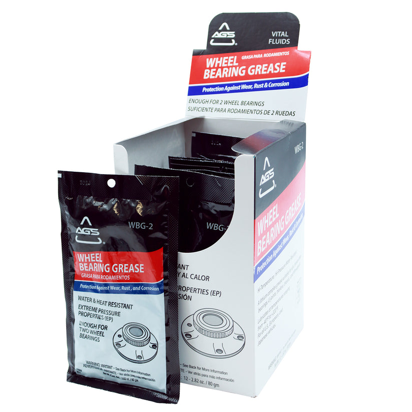 Grease-A-Bearing Wheel Bearing Grease - 2.82 oz Pouch, Box of 12