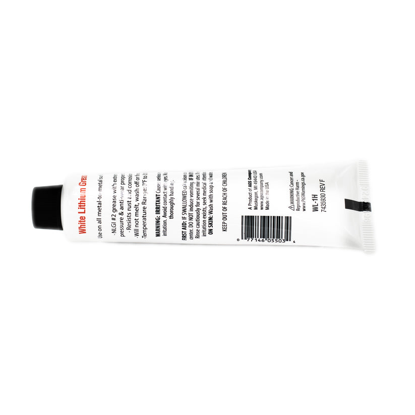 White Lithium Grease Tube