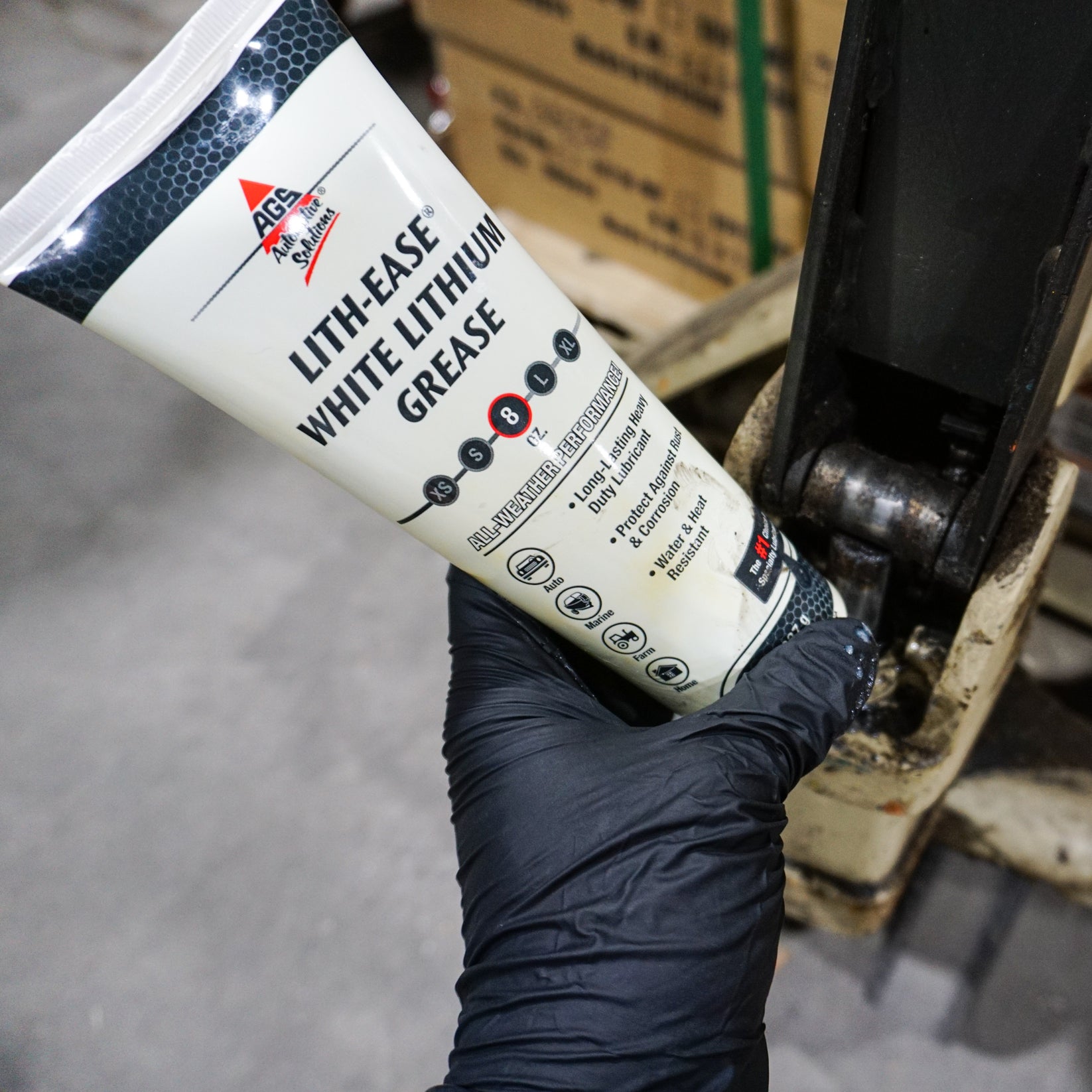 Lith-Ease® White Lithium Grease - 8 oz Tube | AGS