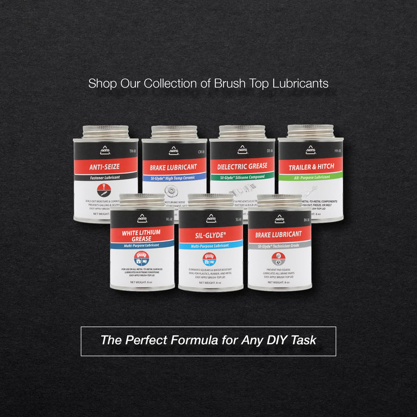 White Lithium Grease, 8oz Brush Top Can