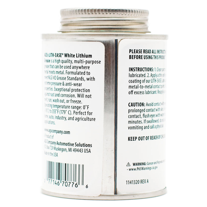 White Lithium Grease, 8oz Brush Top Can