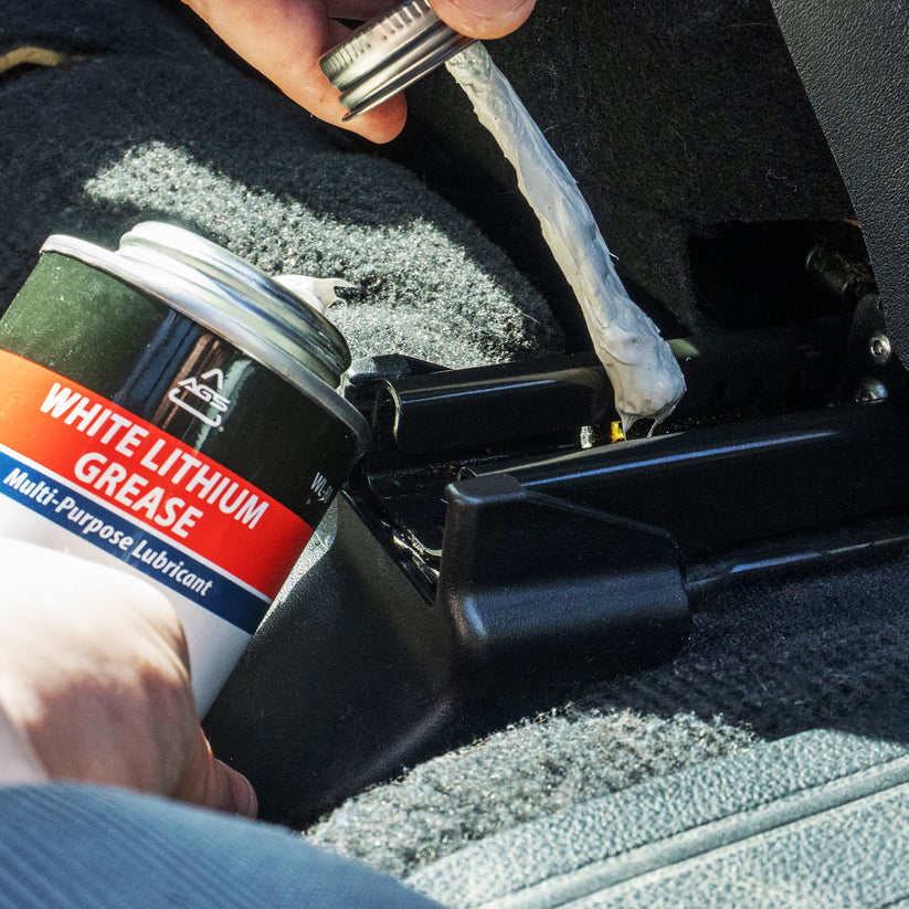 White Lithium Grease, 8oz Brush Top Can