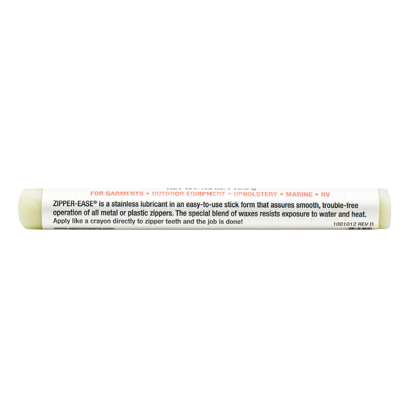 Zipper-Ease Lubricant Stick, Fix Stuck Zippers Fast | AGS