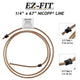 EZ-Fit Nickel Copper Brake Line - 1/4" x 67", (7/16-24 I)(1/2-20 I)