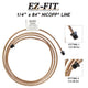 EZ-Fit Nickel Copper Brake Line - 1/4" x 84", (1/2-20 I)(1/2-20 I)