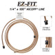 EZ-Fit Nickel Copper Brake Line - 1/4" x 100", (7/16-24 I)(1/2-20 I)