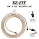 EZ-Fit Nickel Copper Brake Line - 1/4" x 122", (7/16-24 I)(1/2-20 I)