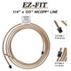 EZ-Fit Nickel Copper Brake Line - 1/4" x 135", (7/16-24 I)(1/2-20 I)