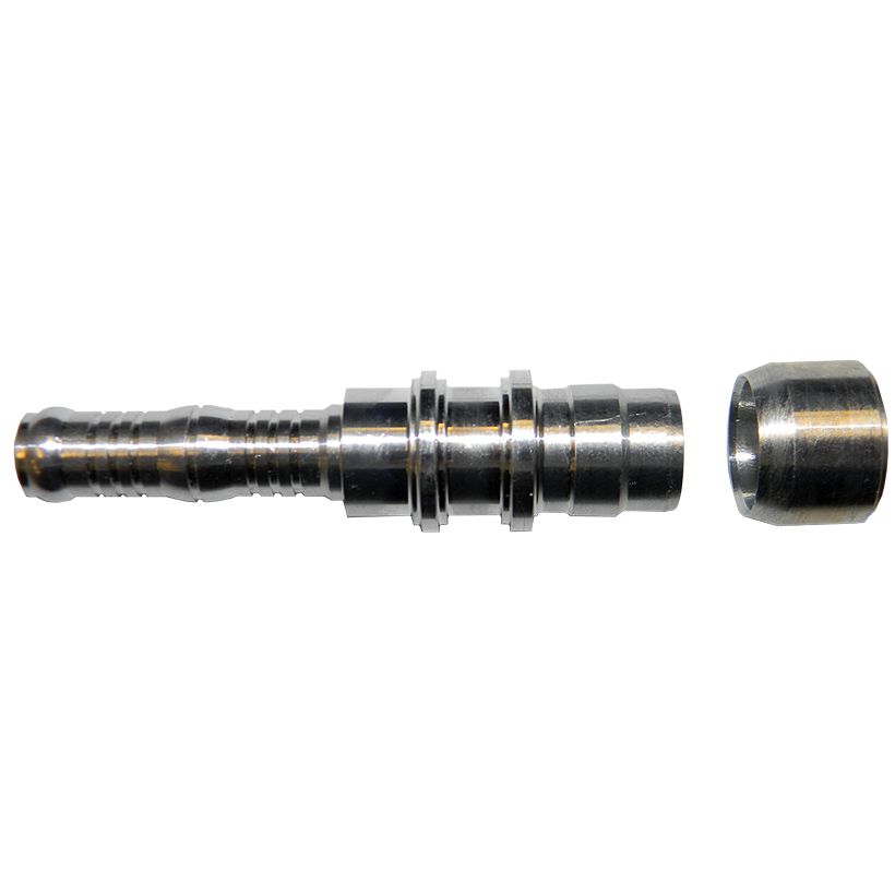 1/2" Aluminum Tube to #8 A/C Hose KLEDGE-LOK Repair Union