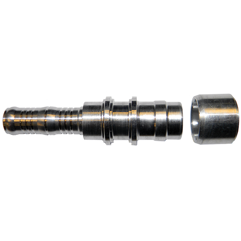 5/8" Aluminum Tube to #10 A/C Hose KLEDGE-LOK Repair Union