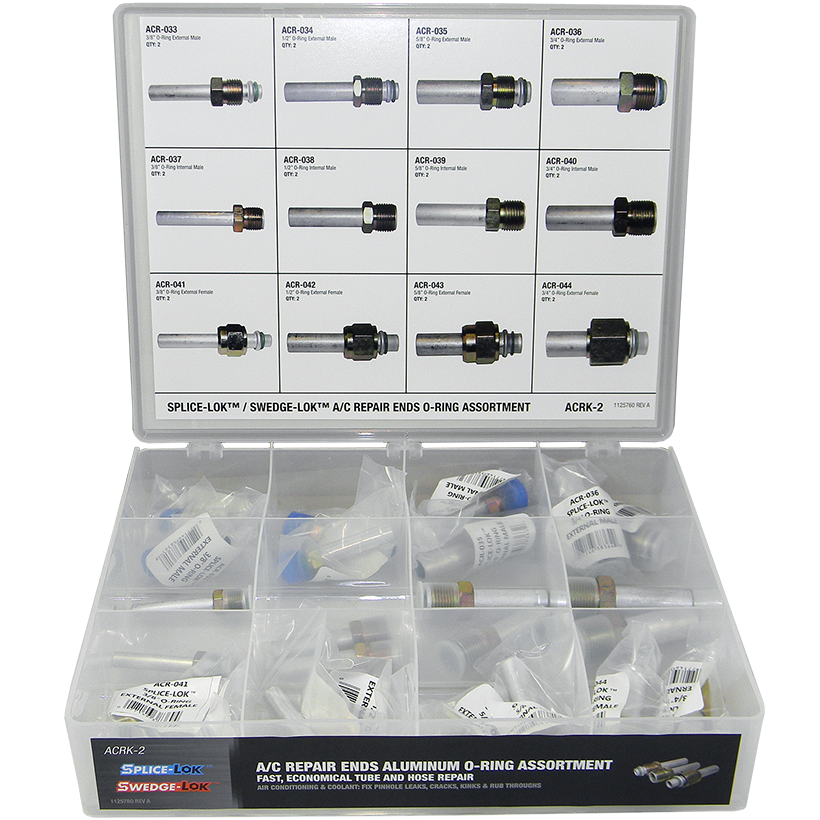 SPLICE-LOK /KLEDGE-LOK A/C Repair Ends O-Ring Assortment