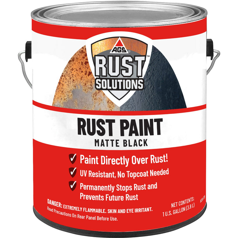 Matte Black Rust Paint - 1 Gallon