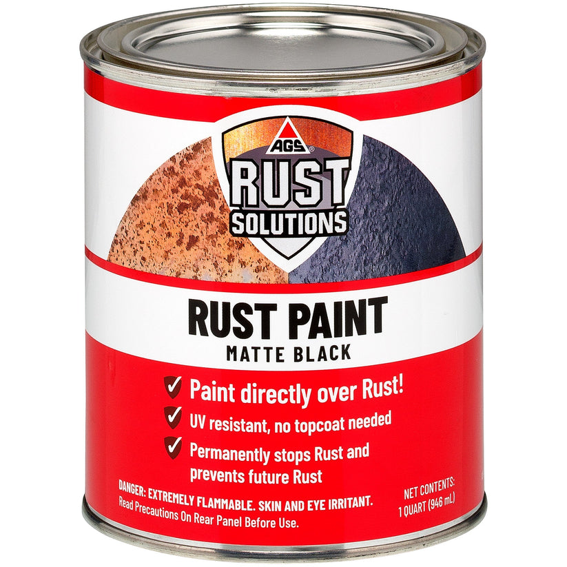 Matte Black Rust Paint - Stop Rust in its Tracks Today! Buy Now! – AGS ...