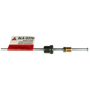 Steel Brake Line Adapter, 3/16" x 8" (3/8-24 Inverted)(9/16-18 Inverted)