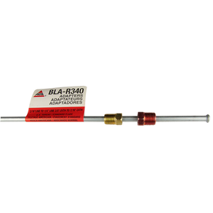 Steel Brake Line Adapter, 3/16" x 8" (3/8-24 Inverted)(7/16-24 Inverted)