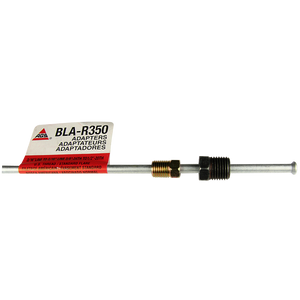 Steel Brake Line Adapter, 3/16" x 8" (3/8-24 Inverted)(1/2-20 Inverted)