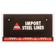 Wall Display, Steel Brake Lines Import, No Lines