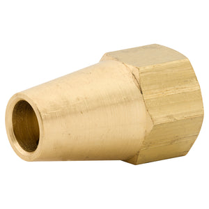 Female Long Nut, Brass, 3/8" (5/8-18 SAE), Bag of 1